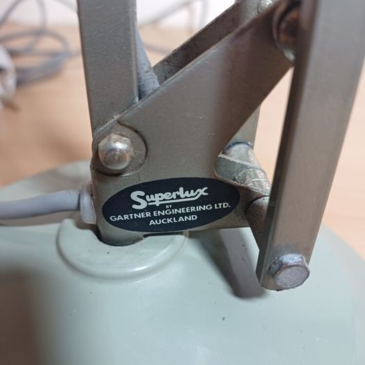 Vintage Superlux Angle Poise Table Lamp - Model A - New Zealand - Anglepoise style 70s 60s