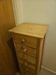 Wood Tallboy Drawer Chest / Cabinet