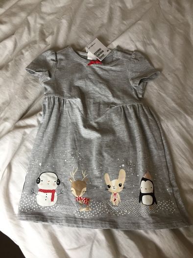Bnwt lovely dress with fun characters on it