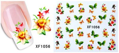 Water Decals - Water Transfer Nail Art Stickers - No 6