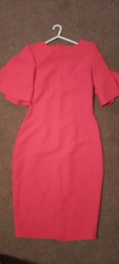 Red Dress Knee Length (Size:10)