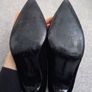 Lovely Black Velour Booties / Heels / Size 6.5 UK Image 5