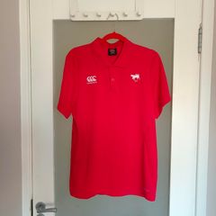 Clontarf RFC Canterbury red polo shirt
