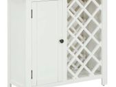 Wine Cabinet 80x32x80 cm Solid Oak Wood