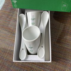 Solheim boxed  egg cups & spoons 2011