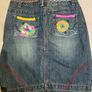 Skirt denim with embroidery boho style  Whistles size 10 Brand New Image 4