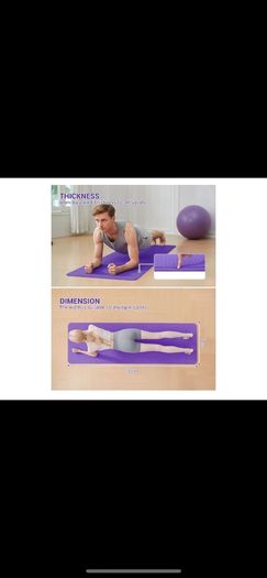 Good Nite Yoga Mat Non-Slip Exercise Training Sport