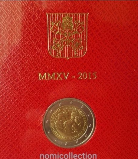 Vatican 2015 year Brilliant Uncirculated Commemorative 2 Euro coin.