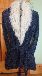 River Island Navy Cardigan/ Coat  Size 14