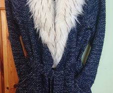 River Island Navy Cardigan/ Coat  Size 14