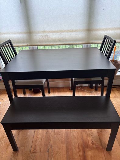 Ikea Dining Table, Chair & Bench Set
