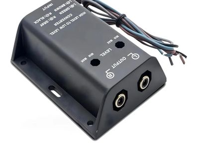 Two Channel Speaker RCA Line Level Converter Adapter Car Audio High Low Rear