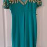 Virgos lounge embellished emerald dress size 8 Image 2
