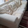 Free 3 Seater White Sofa Image 3