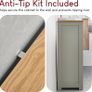 Bathroom 4 Drawer Floor Standing Cabinet Unit Storage Wood, Grey & Oak Image 4