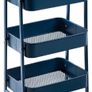 Cart 3 Tier Metal Utility Cart Rolling Trolley Organizer Cart with Wheels for Kitchen Makeup Bathroom Office MULTIPLE COLOURS AVAILABLE, (FREE POSTAGE) Image 2