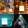 BRAND NEW Portable Night Light Bluetooth Speaker Wireless Player Touch Pat Light Speaker Colorful LED Night Light Bedside Table Lamp Gifts Image 2