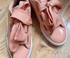 Laced trainers