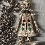 Vintage Stirling Silver Necklace with Sterling Silver Chunky Articulated Clown Pendant Image 6