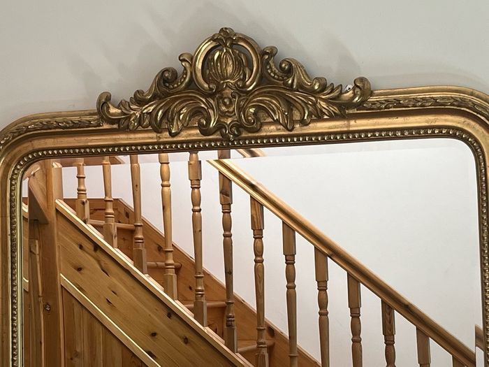 Golden Rustic Carved Wall Mirror