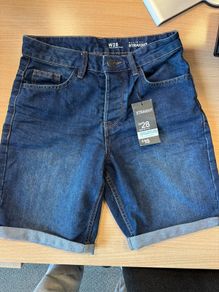 New denim shorts