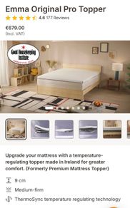 Super king mattress topper Emma