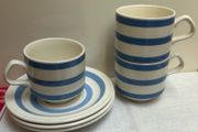 Vintage Carrigaline Pottery cups/saucers/