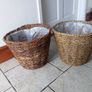 Weaved Plant Pots (2) Twigs Image 2