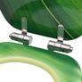 WC Toilet Seats with Soft Close Lid 2 pcs MDF Green Water Drop Design Image 6