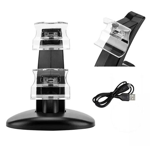 Xbox One S X Controller Dual Charger Docking Station Charging Stand Dock Black