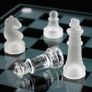 Glass Chess Game Set,Frosted/Polished Glass Chess Board Set Glass Chess Pieces with Padded Bottom, Crystal Chess Board Youth Adults Play Set (FREE POSTAGE) Image 5