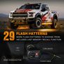 White Amber LED Side Marker Light Bars, Strobe Running Lamp Kit, Surface Mount Emergency Warning Light for Truck SUV Vehicle, 12V Exterior Automotive Image 4