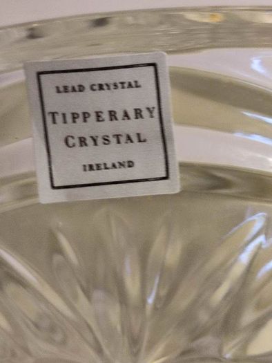 Tipperary Cut CRYSTAL, Vintage, Hand Blown, Salad Bowl, Gatsby Glamour.No.25
