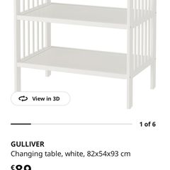 changing table + changing mat + 2 washable cloth covers + hanging clip on storage for on side