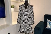 Ladies Black &amp; White Dress from Dunnes Stores Size Small UK 8-10 / EU 36-38