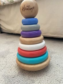 Hamleys wooden rainbow stacker