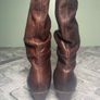 BNIB Faith Ramazon Ladies Brown Leather Tall Boots UK6 EUR39 Image 6