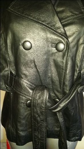 Brand new  Black real leather Coleen X unique jacket size UK10 EU38