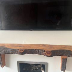 Polished Oak Mantel Piece 150m length x 30m