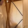 Fabric and wood clothes wardrobe Image 2
