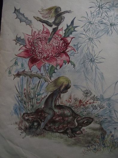 Brownie Downing - 4 X Rare Original Watercolour Illustrations - 3 signed