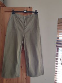 Size 16S jeans wide leg green