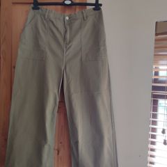 Size 16S jeans wide leg green