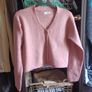 pink cropped cardigan Image 4