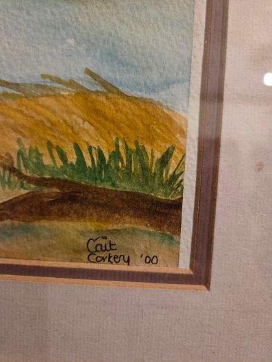 Signed Watercolour of Eilean Donan castle Framed