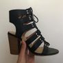 MADDEN GIRL Nyles  Gladiator Lace Up Heels Black size UK6 EU38 US8 M insole 24,1 cm (9.5 '') Postage included Image 2
