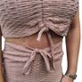 Beige set Tik tok leggins and top Image 2
