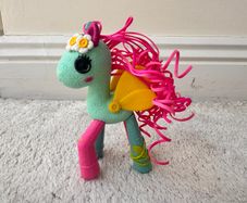 MGA Lalaloopsy Ponies Snap Pea Flower Crown approx. 12 cm. Used Please see photos