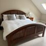6ft Super King Walnut Finish Bed Image 2