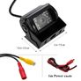 25636 18 LED Car rear Camera CCD Color Camera with a waterproof RCA connector Image 4